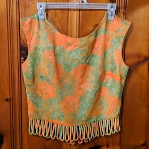 Vintage 1960's fall crop top